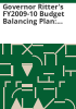 Governor_Ritter_s_FY2009-10_budget_balancing_plan