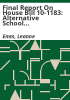 Final_report_on_House_bill_10-1183__Alternative_school_funding_models_pilot_program