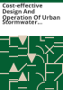 Cost-effective_design_and_operation_of_urban_stormwater_control_systems