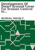 Development_of_dwarf_ground_cover_for_erosion_control_in_Colorado