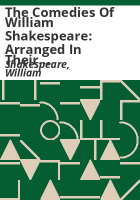 The_comedies_of_William_Shakespeare