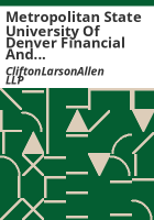 Metropolitan_State_University_of_Denver_financial_and_compliance_audit
