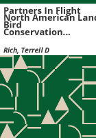 Partners_in_Flight_North_American_Land_Bird_Conservation_Plan
