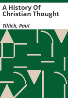 A_history_of_Christian_thought