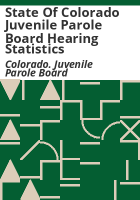 State_of_Colorado_Juvenile_Parole_Board_hearing_statistics